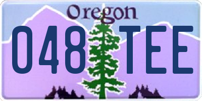 OR license plate 048TEE