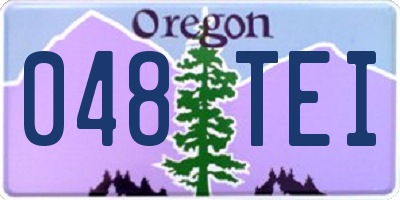 OR license plate 048TEI