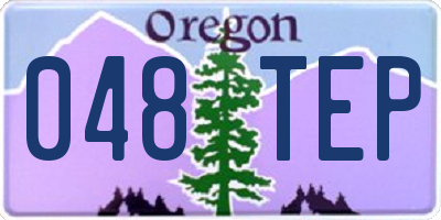 OR license plate 048TEP