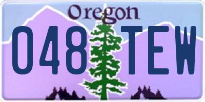 OR license plate 048TEW