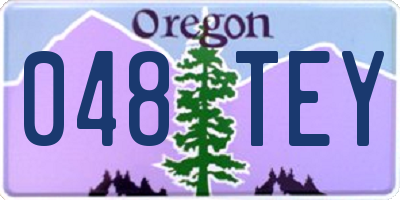 OR license plate 048TEY