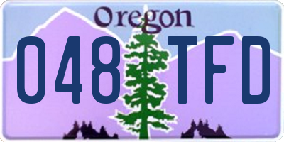 OR license plate 048TFD