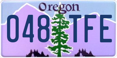 OR license plate 048TFE