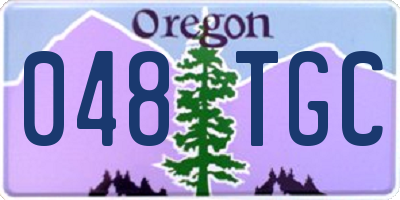 OR license plate 048TGC