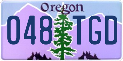 OR license plate 048TGD