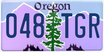 OR license plate 048TGR