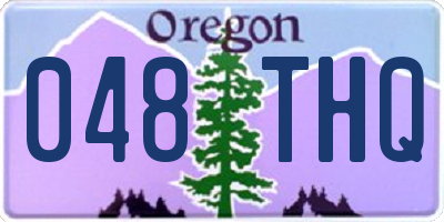OR license plate 048THQ