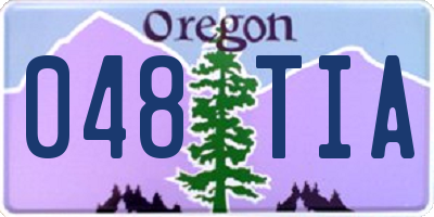OR license plate 048TIA
