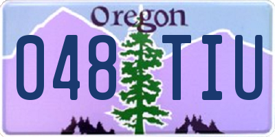 OR license plate 048TIU