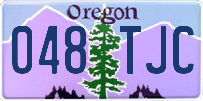 OR license plate 048TJC