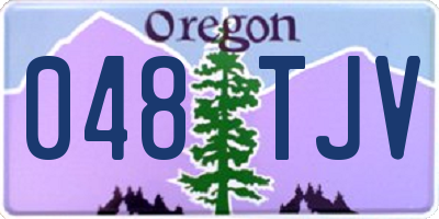 OR license plate 048TJV