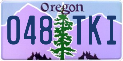 OR license plate 048TKI