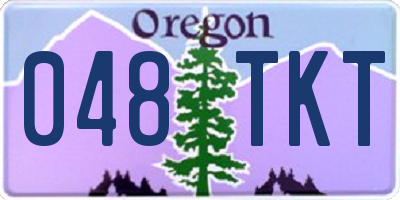 OR license plate 048TKT