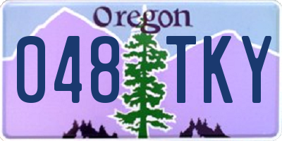 OR license plate 048TKY