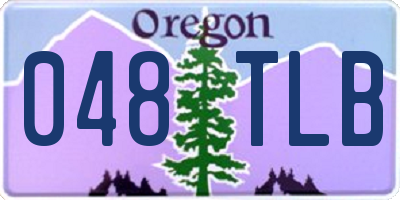 OR license plate 048TLB
