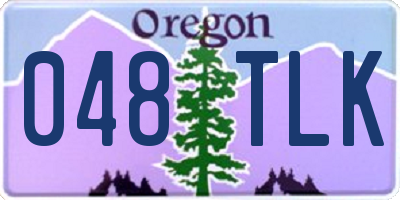 OR license plate 048TLK