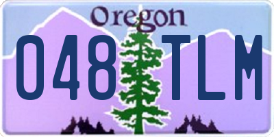 OR license plate 048TLM