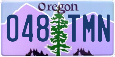 OR license plate 048TMN