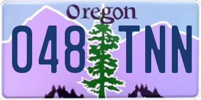 OR license plate 048TNN
