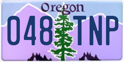 OR license plate 048TNP