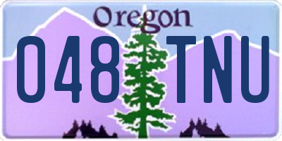 OR license plate 048TNU