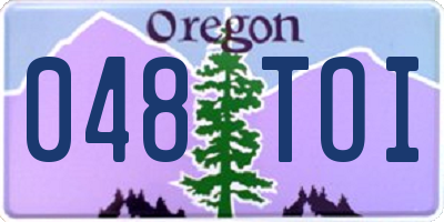 OR license plate 048TOI