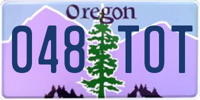 OR license plate 048TOT