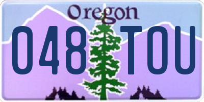 OR license plate 048TOU