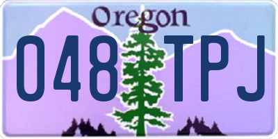 OR license plate 048TPJ