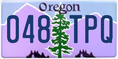 OR license plate 048TPQ
