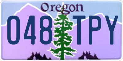 OR license plate 048TPY