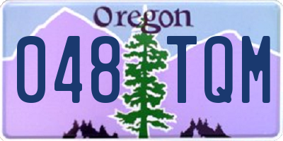 OR license plate 048TQM