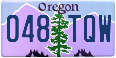 OR license plate 048TQW