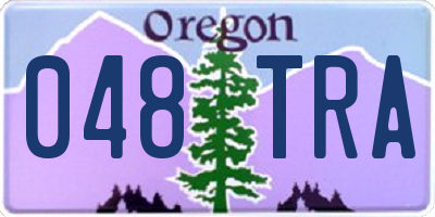OR license plate 048TRA