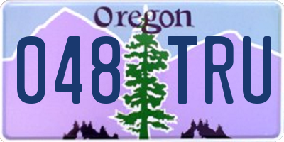 OR license plate 048TRU