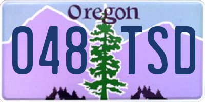 OR license plate 048TSD