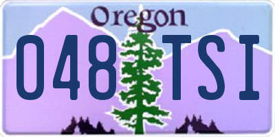 OR license plate 048TSI