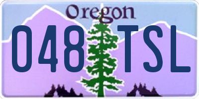 OR license plate 048TSL