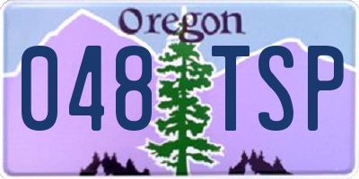 OR license plate 048TSP