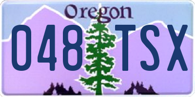 OR license plate 048TSX