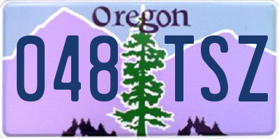 OR license plate 048TSZ