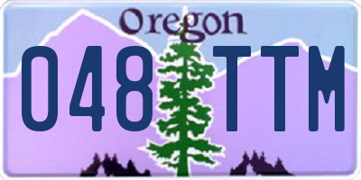 OR license plate 048TTM