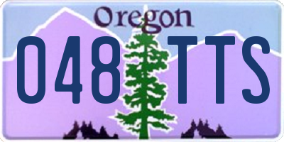 OR license plate 048TTS