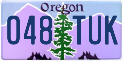 OR license plate 048TUK