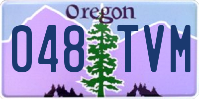 OR license plate 048TVM