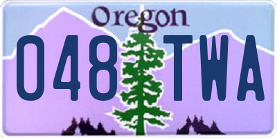 OR license plate 048TWA