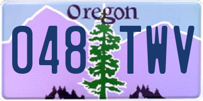 OR license plate 048TWV