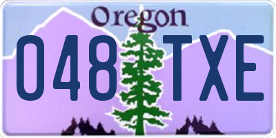 OR license plate 048TXE