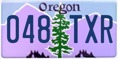 OR license plate 048TXR