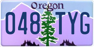 OR license plate 048TYG